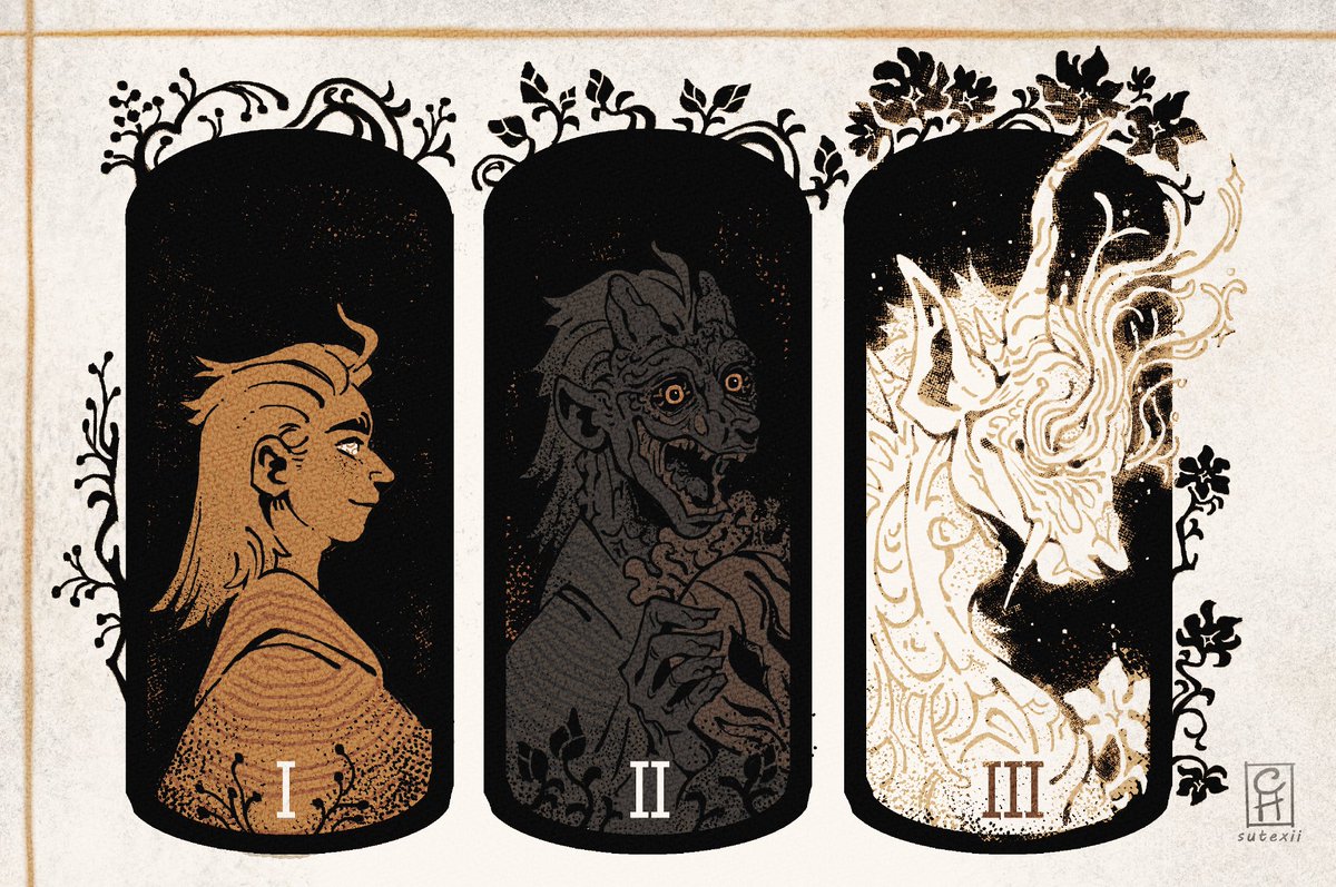 #PortfolioDay Chris here! Queer illustrator and character designer that loves horror, fantasy, and mushrooms🍄🌿

Consider me for your game or comic project!

📫chrisutexii@gmail.com
🎨https://t.co/E8vkaNH27a
🔗https://t.co/9Oe2CYkd0A 