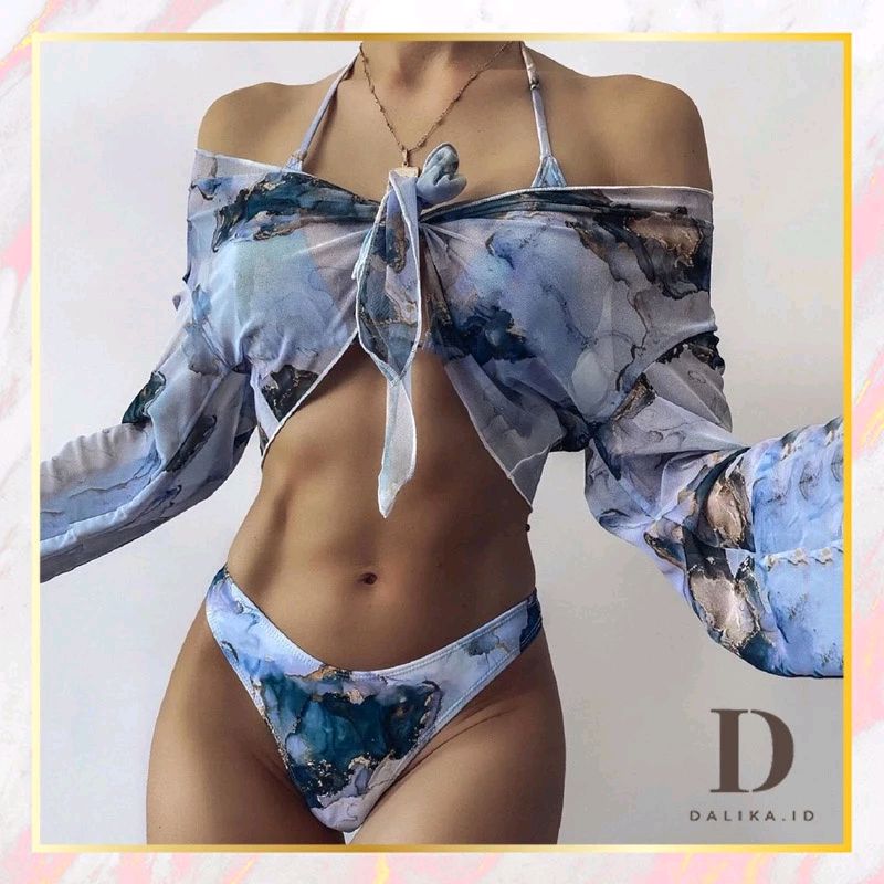 yangkies's tweet photo. Cek Bikini Swimsuit Baju Renang Three Piece Wanita Outer Lengan Panjang Transparan Import Fashion Bikini Dalika dengan harga Rp149.000. Dapatkan di Shopee sekarang! https://t.co/TCfgV3wNbs https://t.co/UgnzX0gEVV