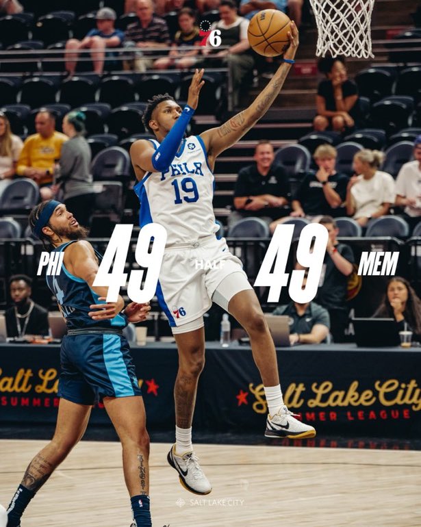 Justin Edwards vs the Grizzlies
25 minutes
5-7 71 FG%
1 Assist
3 Rebounds
2 Blocks
14 points
Left it all out on the floor today 🔥