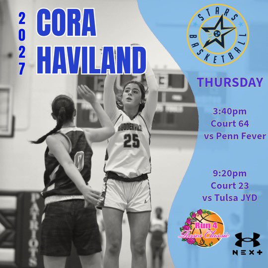 haviland17119's tweet photo. Looking forward to playing @TFNsRun4Roses Here is my Schedule @threesandd @Cliff_Coach @StarsNash_GBB @PHSLadyBBSB https://t.co/yFCtYe8gHV
