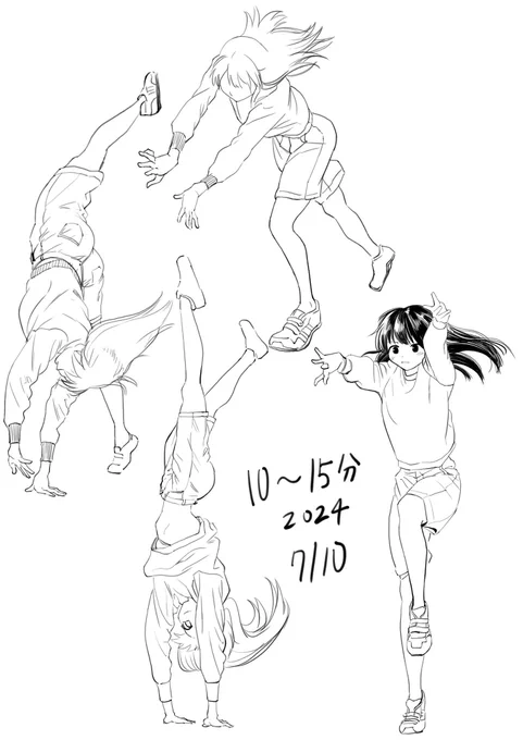 明日ちゃんはめちゃくちゃ
絵の勉強になる 