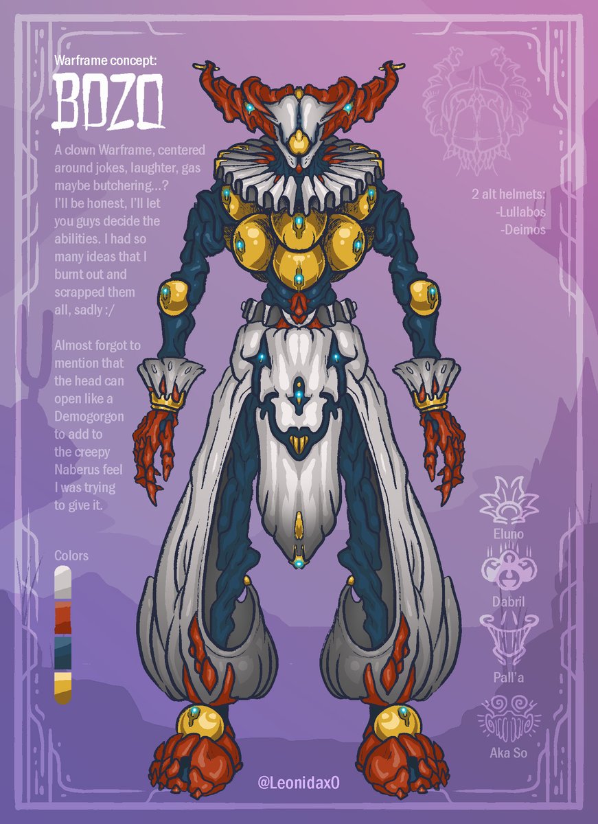 This... is BOZO 🤡
[1/2]
#Warframe #tennocreate #WarframeArt