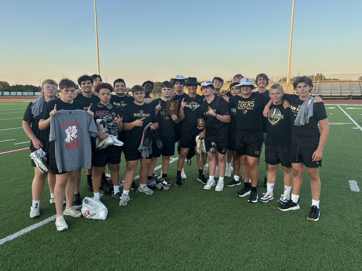 Coach O (@brandonolney79) on Twitter photo Blue Valley Tiger Big Dogs are the Team Champs at the Shawnee Heights Battle of the Bigs #BigDogs <a href="/BVTouchdownclub/">BVTouchdownClub</a> <a href="/bvhs_tigers/">Blue Valley High School</a> Blue Valley Tiger Big Dogs are the Team Champs at the Shawnee Heights Battle of the Bigs #BigDogs <a href="/BVTouchdownclub/">BVTouchdownClub</a> <a href="/bvhs_tigers/">Blue Valley High School</a>