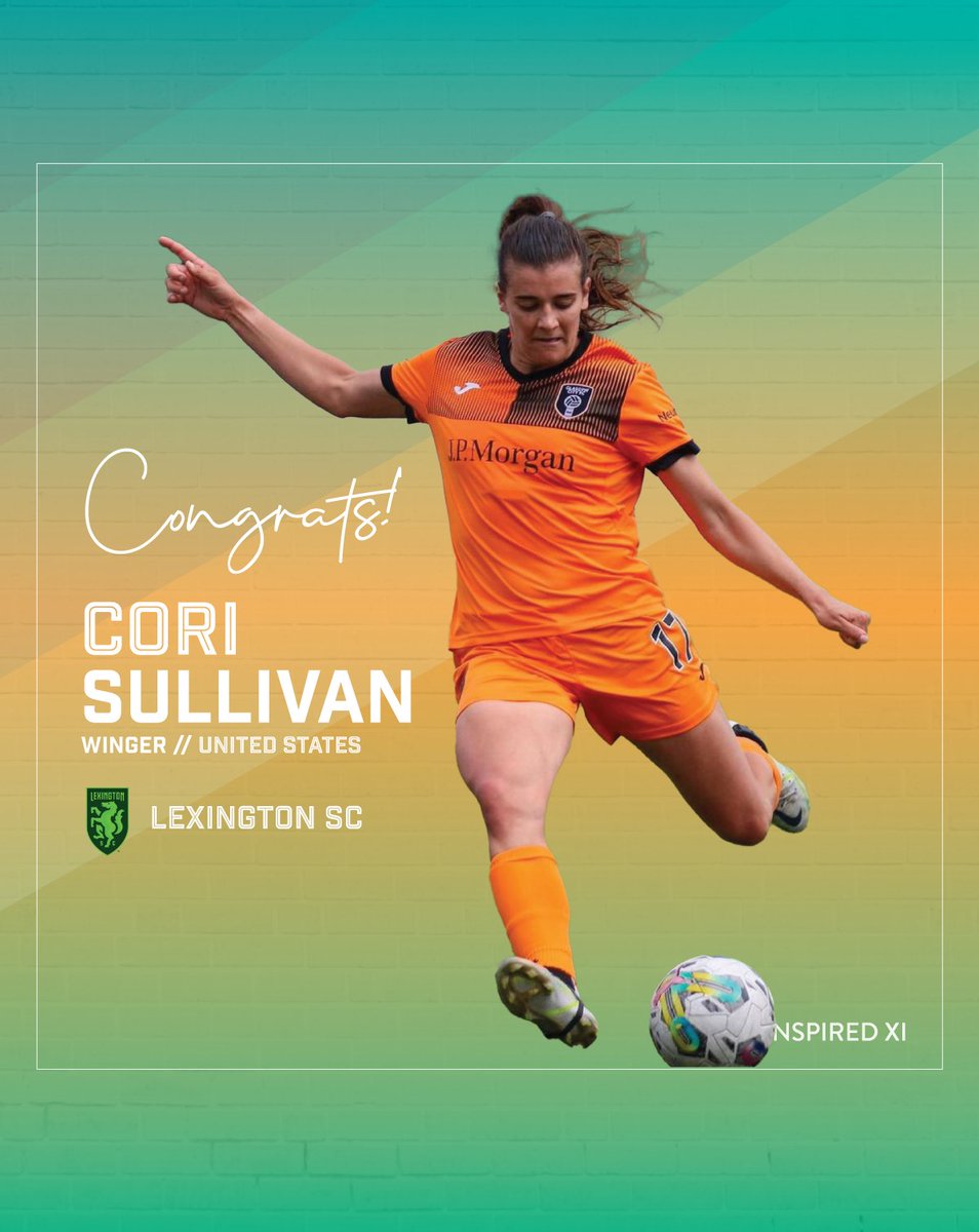 InspiredXI's tweet photo. Congratulations to Cori Sullivan (@cori_sullivan19) for signing her first professional contract in the United States! She joins @uslsuperleague side Lexington Sporting Club (@lexingtonsportingclub) on a one-year contract with an option for a second year. Cori is a dynamic attacking player - excellent 1v1! - from Prescott, Arizona. She began her career at Arizona State University, where she played for four seasons, solidifying herself as a starter and scoring in multiple games in the NCAA Tournament in her final season, in addition to a golden, game-winning goal versus UCLA. She finished her college career with one season at the University of Washington.

In 2023, Cori joined her first professional club, Cruz Azul of Liga MX Femenil. She recently finished her second season as a pro with Glasgow City in Scotland. Since arriving in Glasgow, Cori has played in a title-chasing side, notching multiple caps in the UEFA Women’s Champions League while scoring 8 goals and contributing 4 assists. She has twice been named in the Team of the Week and has received two Player of the Match awards. She finished this season as the top scorer in the SWPL Sky Cup. Cori has also featured as one of the primary set-piece takers for her team.

Cori has a bachelor degree in biological sciences. She loves trying new things, working on improving her Spanish and training younger kids. She is also really into learning about health and nutrition. Fun fact: Cori had pet llamas growing up!

Congrats, Cori!

#womensfootball #womenssoccer #futfem #beyourbestself #TeamFirst #ForksUp #uwsoccer #washington #ligamxfemenil #swpl #glasgow #glasgowcity #CityTogether #Lexington #LexGo