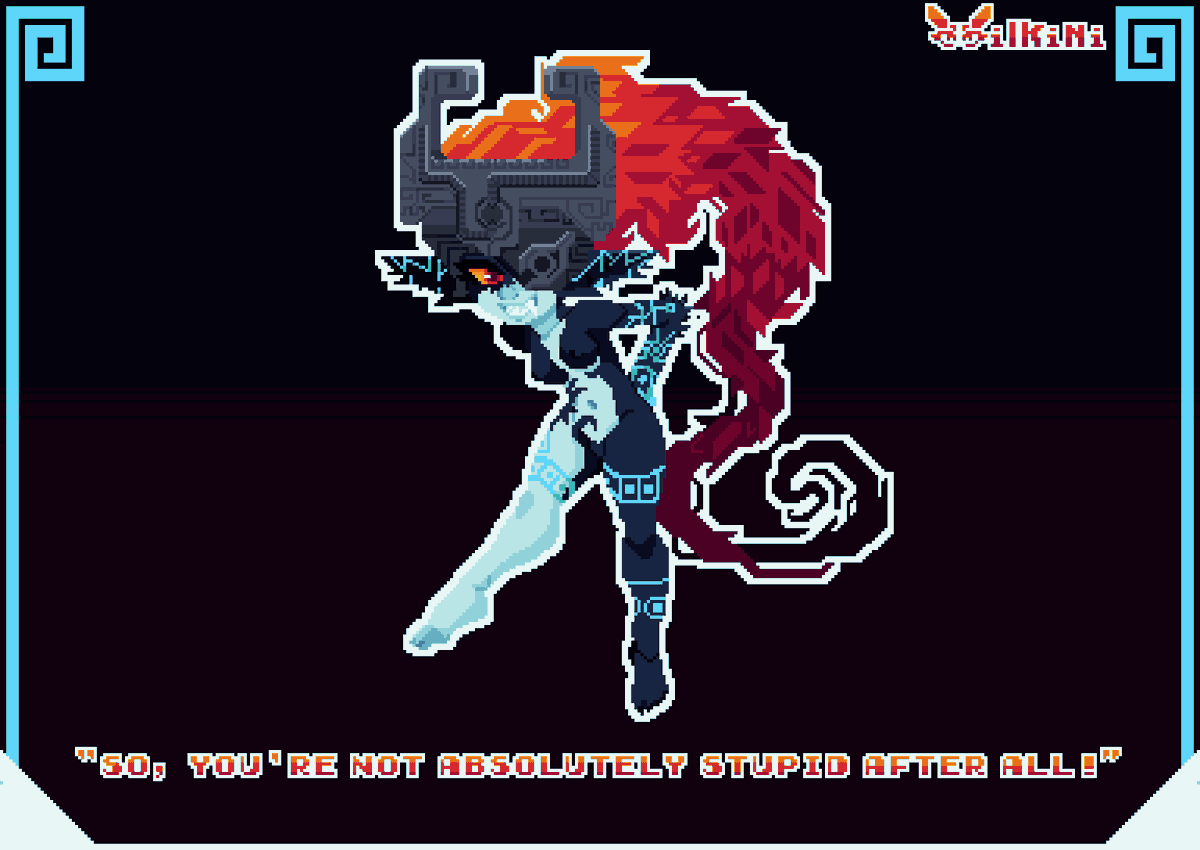 A friend told me I should create an account and I did! =)
#pixelart #aseprite #ドット絵 #像素艺术 #TheLegendOfZelda #Midna