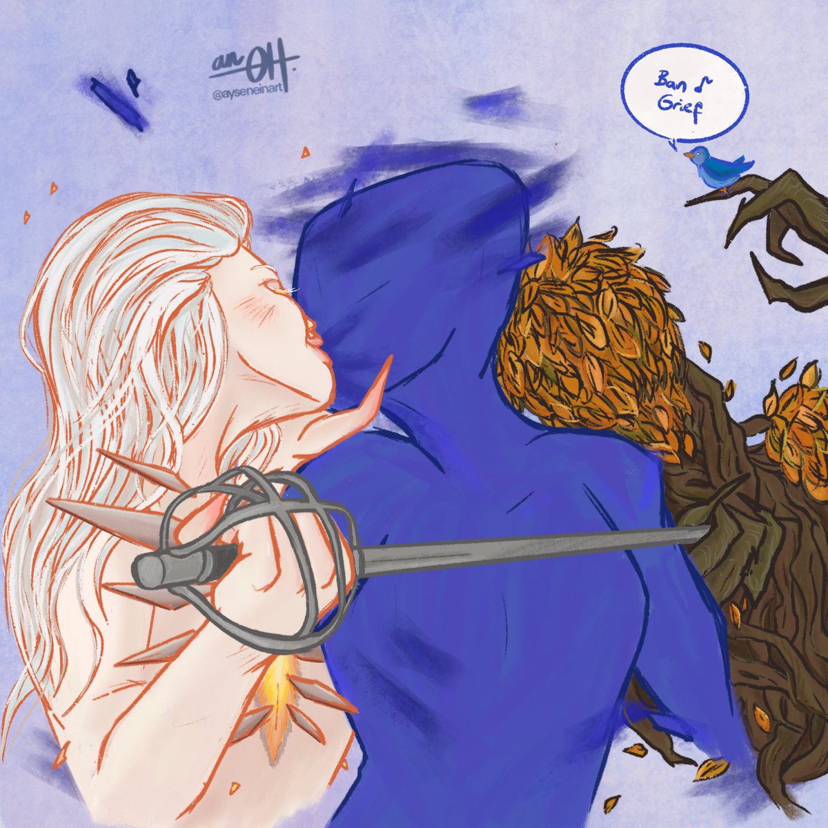 ayseneinart's tweet photo. @xJCloud Drawing Grief with a card on the Legacy Banlist every day until it joins them #BanGrief
Day 14 - Wrenn and Six https://t.co/YpHMJKw2WP