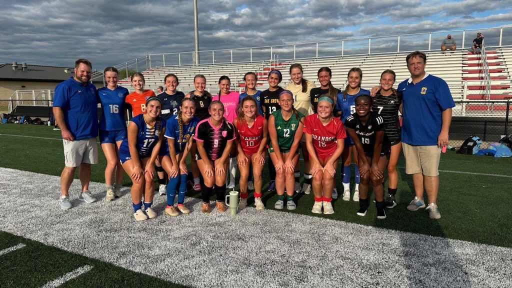 sumrallsoccer's tweet photo. Had a blast coaching the MAC all star game. This team was LOADED with talent and they are all amazing young women! Came away with a 2-0 win. Such a fun time! Addie and Rylee represented Sumrall well! @MACoaches @AddieSiders @AndrewAbadie @PineBeltSPORTS @bshields0244 https://t.co/oBt2tXvDq1