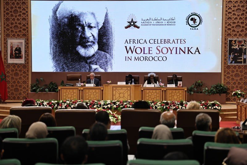 sowore's tweet photo. Africa Celebrates Prof. Wole Soyinka in Morocco! https://t.co/A9N5pQ0qdj