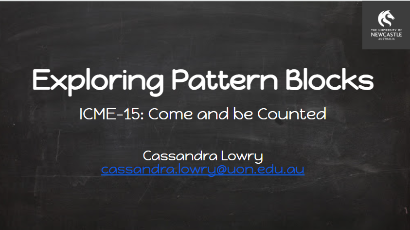 cass_lowry's tweet photo. Full house at today's @icme15 Exploring Pattern Blocks session. If you missed it check out the slides here #ICME15 #MTBoS #iteachmath #MathsTalk
https://t.co/1v1JOwXJmt https://t.co/3m8qUJrcnY