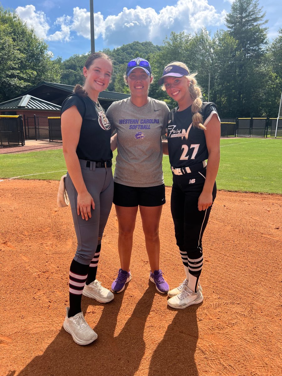 Great to be at my future home <a href="/CatamountSB/">Western Carolina Softball</a> with my future teammate <a href="/AutumnRussell75/">Autumn Russell</a> &amp; Coaches <a href="/Clift_coach/">Jim Clift</a> <a href="/Mads_Arm2Strong/">Maddie Armstrong</a>!  So grateful to call this place home! <a href="/FuryPlatinum/">FuryPlatinumSoftballClub</a> <a href="/FPlatinum2025/">Fury Platinum National Davenport (2025)</a> <a href="/StephSayne/">Stephanie Sayne</a>