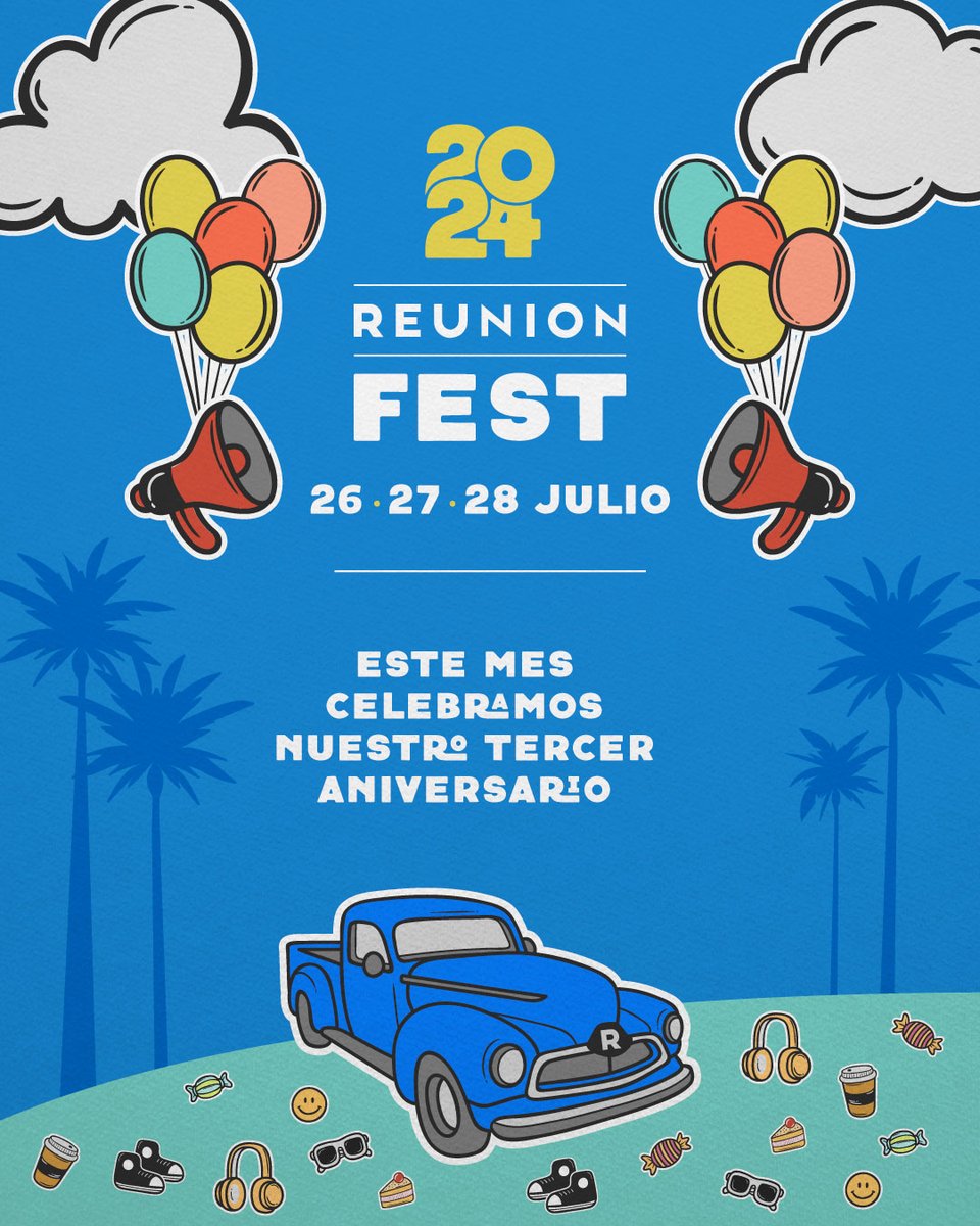 reunioncolombia's tweet photo. ¡Únete a la #celebración de nuestro 3er aniversario! Disfruta de eventos veraniegos llenos de fe, comunidad y alegría. 

Ven con tu familia y amigos a compartir momentos especiales y agradecer a #Dios por este tiempo juntos. 

¡Te esperamos con los brazos abiertos! https://t.co/9eMMY06Zv5