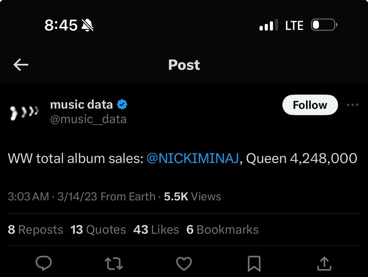 MerlinAire_'s tweet photo. @music__data @NICKIMINAJ But How…….? https://t.co/4e5Doxxp3T
