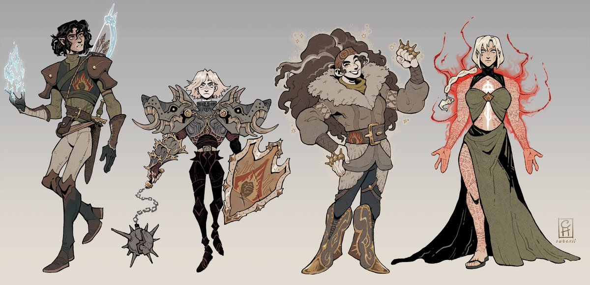 #PortfolioDay Chris here! Queer illustrator and character designer that loves horror, fantasy, and mushrooms🍄🌿

Consider me for your game or comic project!

📫chrisutexii@gmail.com
🎨https://t.co/E8vkaNH27a
🔗https://t.co/9Oe2CYkd0A 