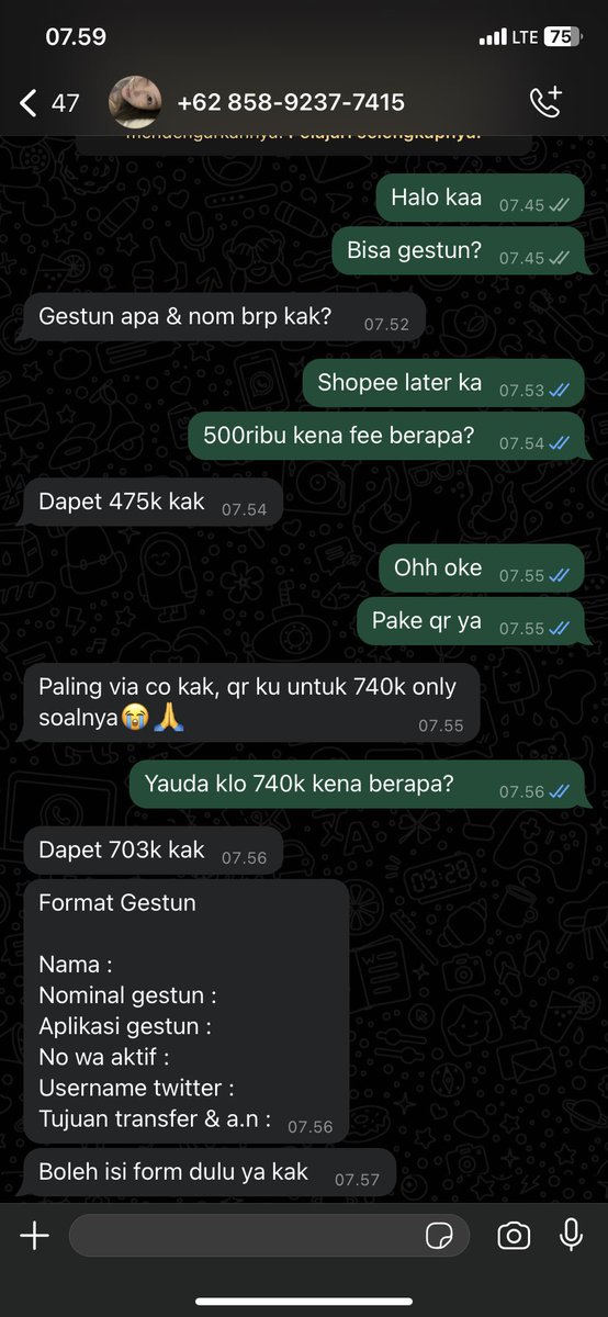 panggilnala's tweet photo. ak cba jdi buyer dia lgi pke no lain, dan dia itu selalu mintain akun x kita dan nyuruh pake co, gue minta qr nya susah bgt ga ngasih2, sekarang dia nyuruh co pake no 089525842230
#zonauang #zonajajan #gestun https://t.co/Ch112AgXS3