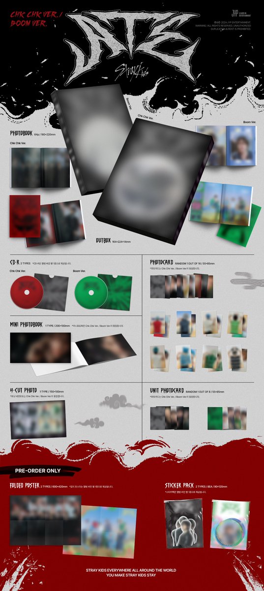 Stray Kids 'ATE'🥠 アルバム詳細出ました📣 📀ATE ver. 📀Chk Chk