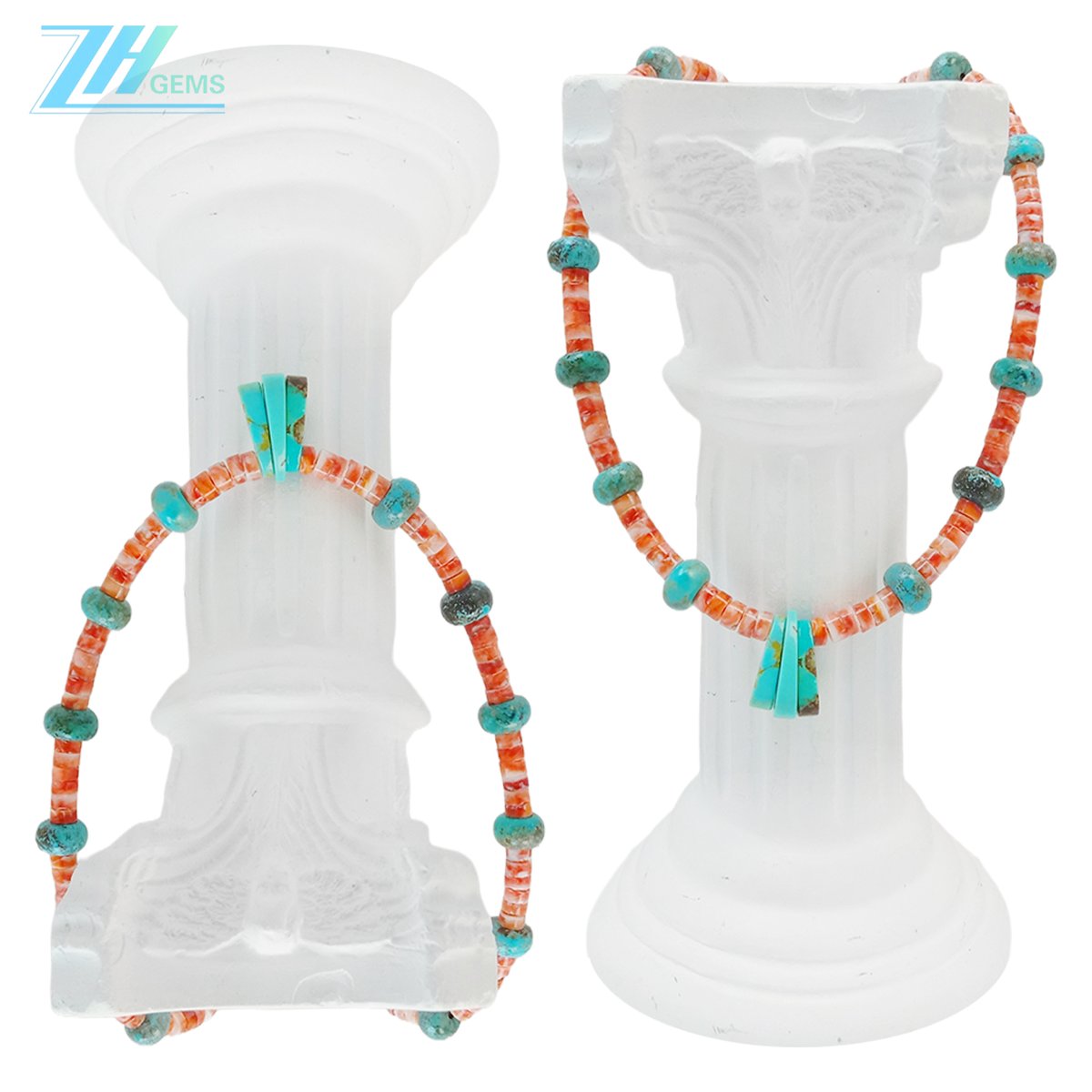 TurquoiseChina's tweet image. Natural turquoise and spiny oyster jewelry elegance with simplicity for Jewelry Making Fashion Design Holiday Gift Multi Stone Beaded Necklace summer choice 20240710-03-08#HandmadeJewelry #JewelryMaking  #CraftingProcess #Gratitude  #gemstonejewelry  #handmadeisbetter #ladysmith