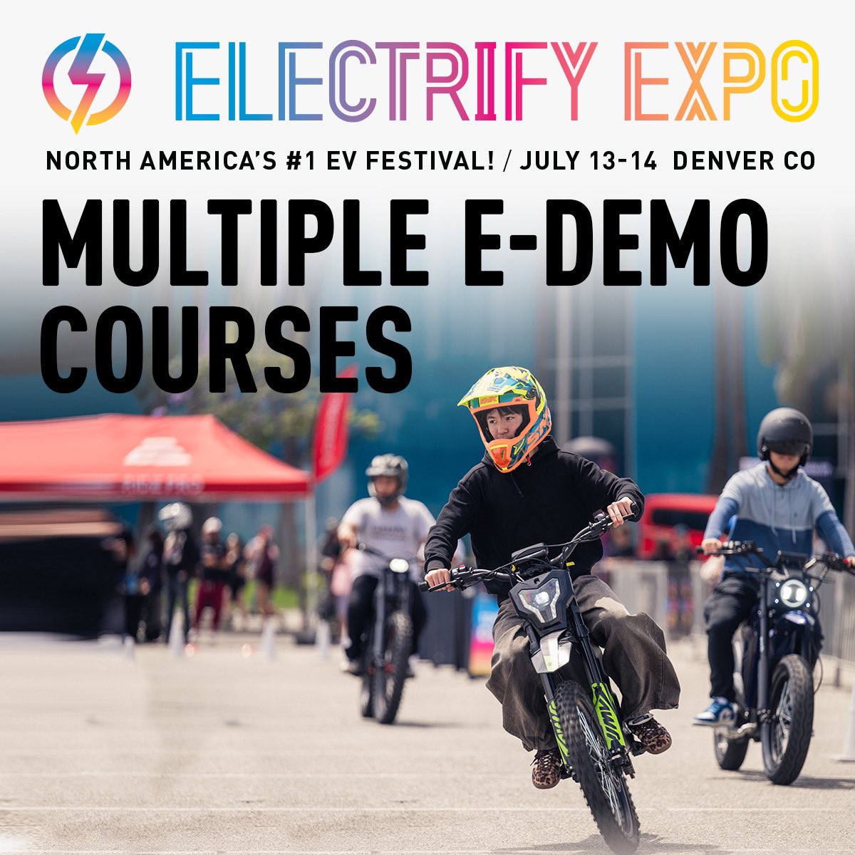 DemoDaysFest's tweet photo. THIS WEEKEND‼️ We’re bringing the nations largest #ElectricVehicle festival to Denver! Swipe to the end for a discount code! 👀🫵

https://t.co/slQLLGc1X4

#ElectrifyExpo #EEDEN24 https://t.co/sN970wRMR1