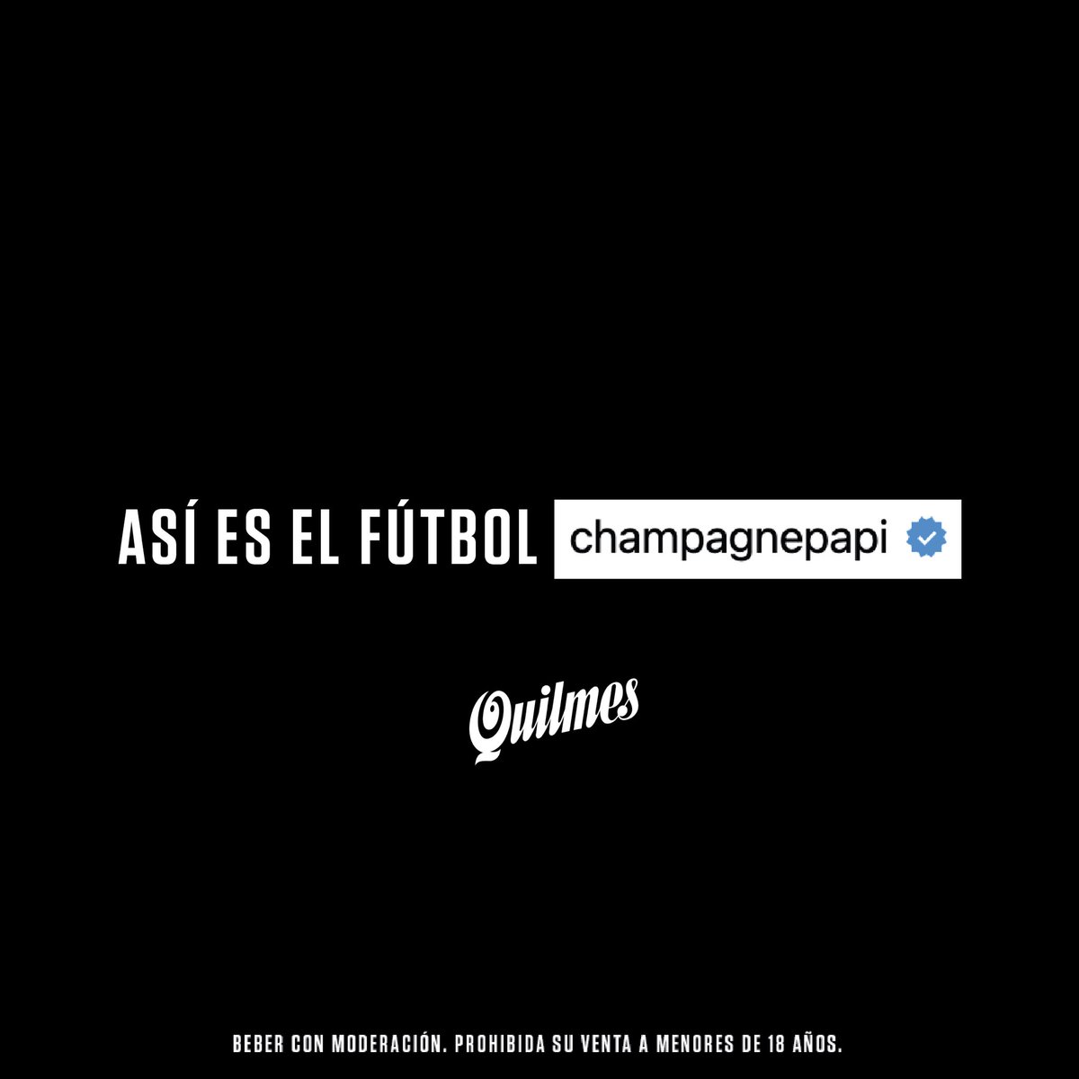 Quilmes_Cerveza's tweet photo. El que la tenía clara era @Drake https://t.co/Bt98ua44v9