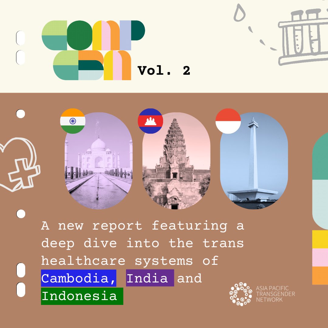 WeAreAPTN's tweet photo. Vol. 2 of the COMP CBM Tool is out!
This time, we've turned our focus on India, Cambodia and Indonesia, exploring the overall trans competency of healthcare providers.
Full report: https://t.co/WNApG3qP9W
#transcompcbmtool #towardstransformativehealthcare #thedoctorisinclusive https://t.co/2frSKpZOqt