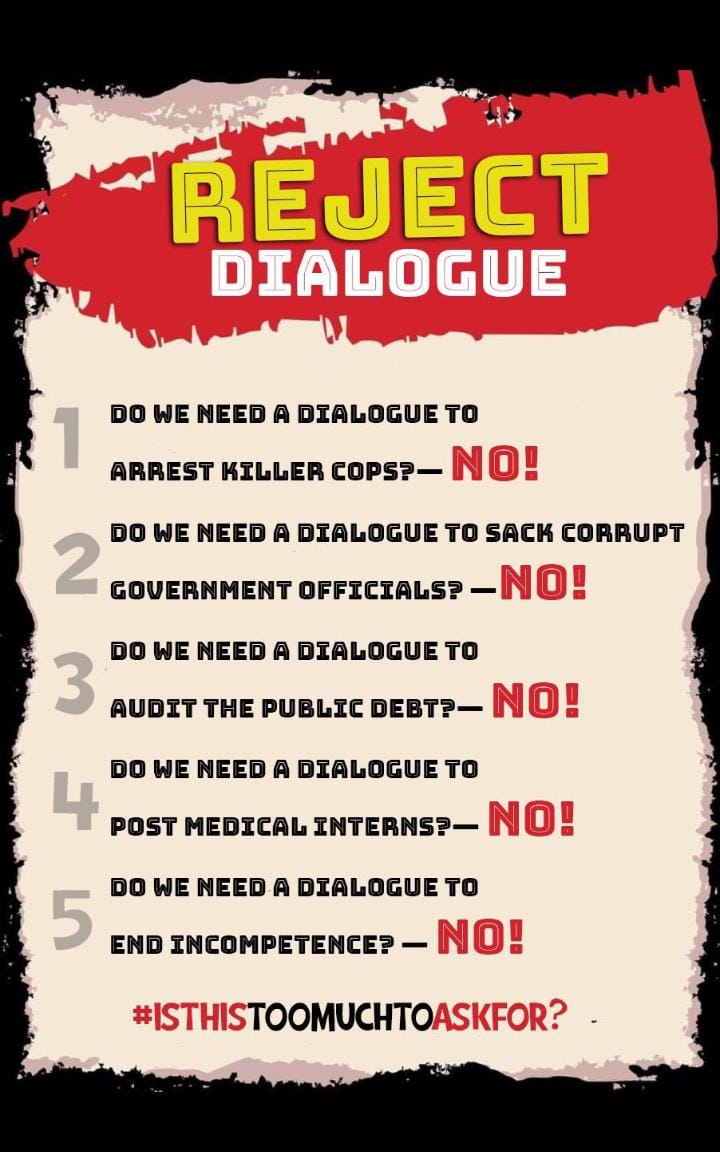 Jannie_gitau's tweet photo. Hatitaki dialogue 
#RejectDialogue 
#Raila https://t.co/Dd1MOWbuKc
