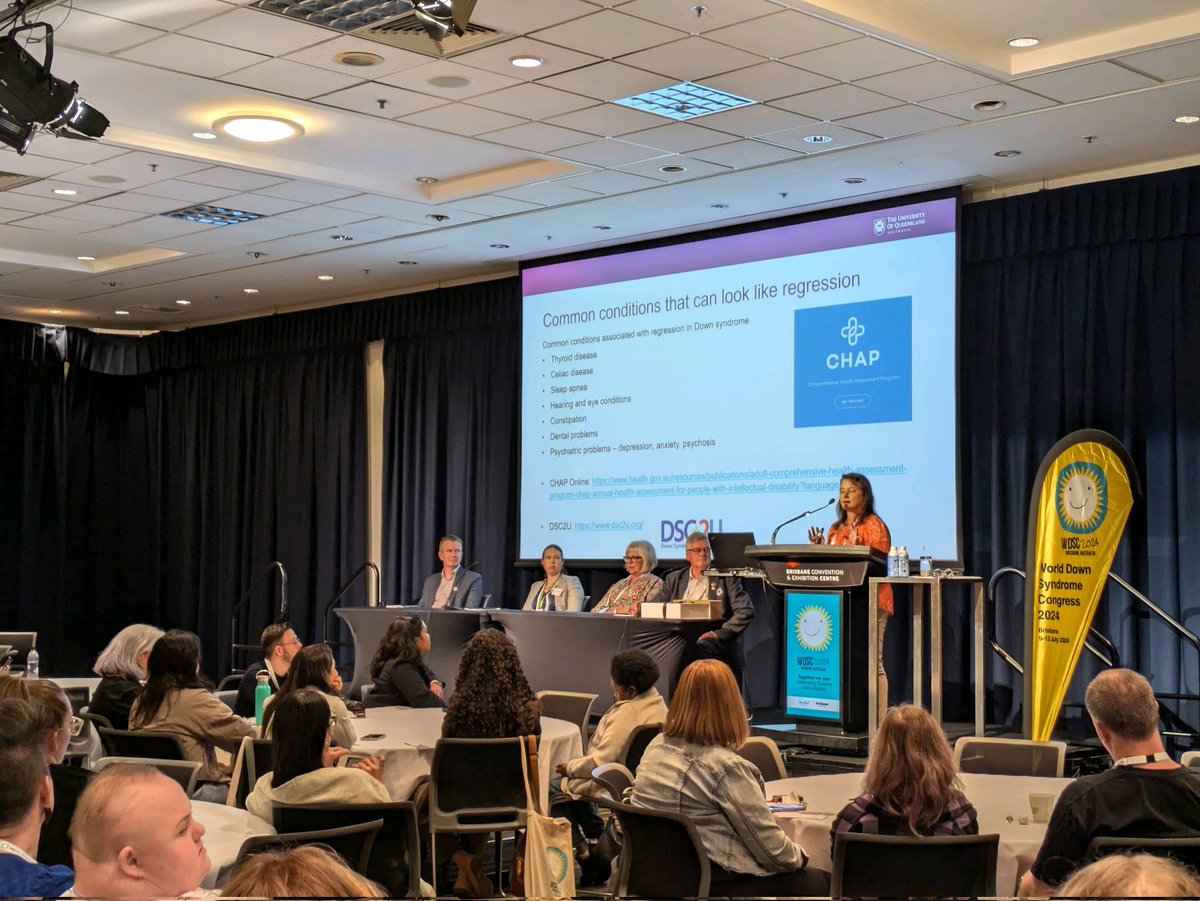 WorldDSCongress's tweet photo. Today's Congress sessions have been fantastic! 

We're wrapping up today with outstanding panel sessions on medical research, inclusive research practices and the power of reading 📚

Looking forward to more great sessions tomorrow!

#WDSC2024
#WorldDownSyndromeCongress https://t.co/NWHoXC5Q0Q