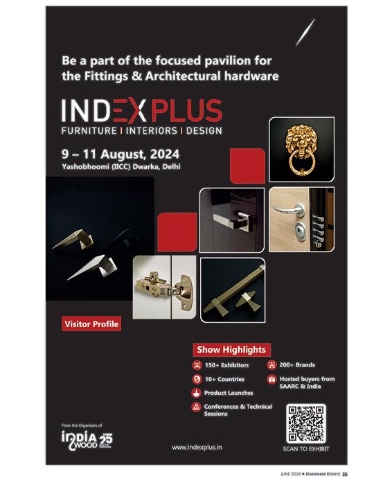 hardwareevents1's tweet image. #INDEXPLUS 2024, the premier show on furniture, interiors, and design!
Connect with industry experts, explore innovative designs from our esteemed exhibitors, and find unique products to bring your vision to life.
📅: 9 - 11 August 2024
📍: Yashobhoomi (IICC), Dwarka, Delhi
