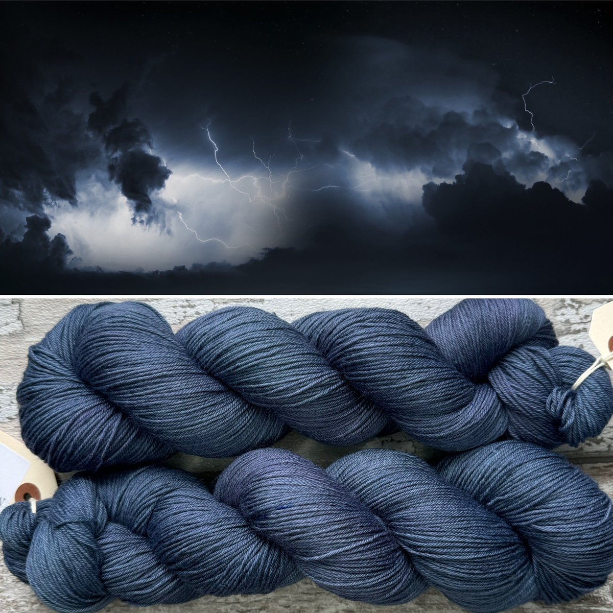 HissingMonkey's tweet photo. “Thunder”, a dark blue grey. Please add your own lightning!
https://t.co/CL1lFAJAQX
#mothyandthesquid #yarn #knitting #crochet https://t.co/G7UtBxorL9