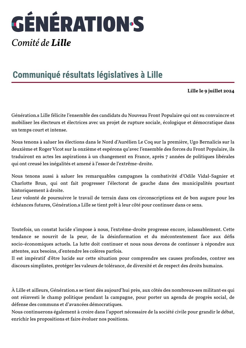 Génération.s Lille tweet media
