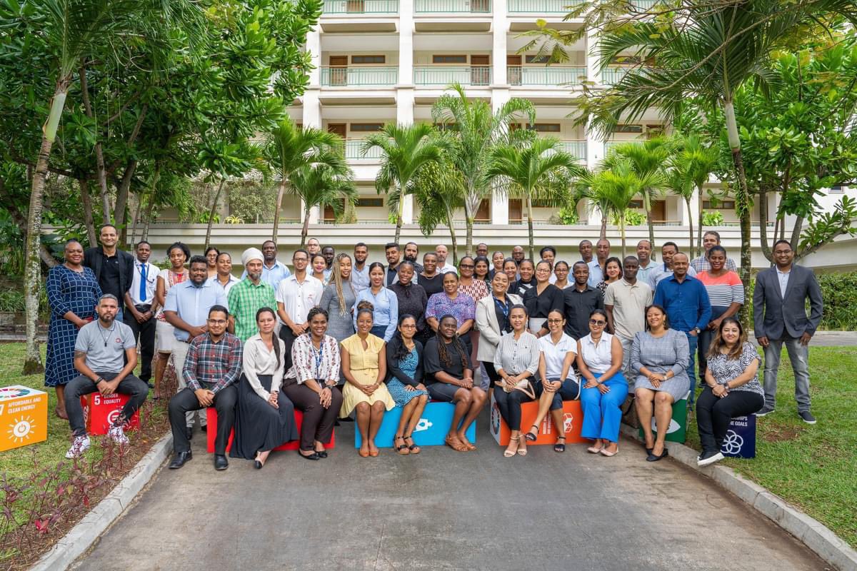 [1/2] The #SDG Impact Standards Trainings for Seychelles Enterprises🇸🇨, organised by <a href="/UNDPSeychelles/">UNDP Seychelles</a> &amp; <a href="/SeyInvest/">Seychelles Investment Board</a> has been ongoing in Beau Vallon for 2 days.

Around 50 participants are learning how to integrate a new approach to #sustainability principles into their operations.