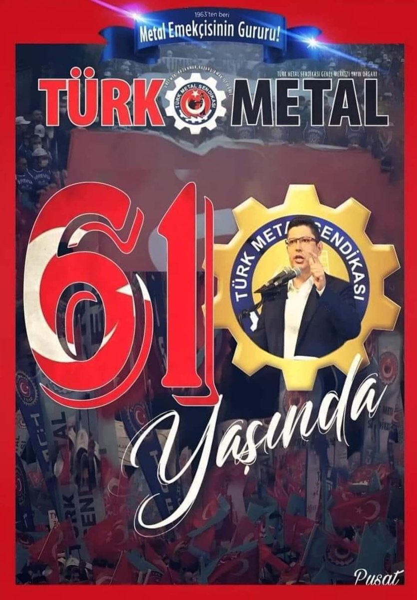 AYDGN17's tweet photo. Sendikamız 61 yaşında.
Kuruluşundan buyana 8 binlerden, 282 bin üyelere ulaşan Büyük Türk Metal Ailesi;Çağdaş ve Yeni Nesil Sendikacılık anlayışı ile her geçen gün köklerini güçlendirmekte ve hızla büyümeye devam etmektedir.Metal Emekçisinin umudu olmaya ilelebet devam edecektir. https://t.co/sO5n2NZBUc