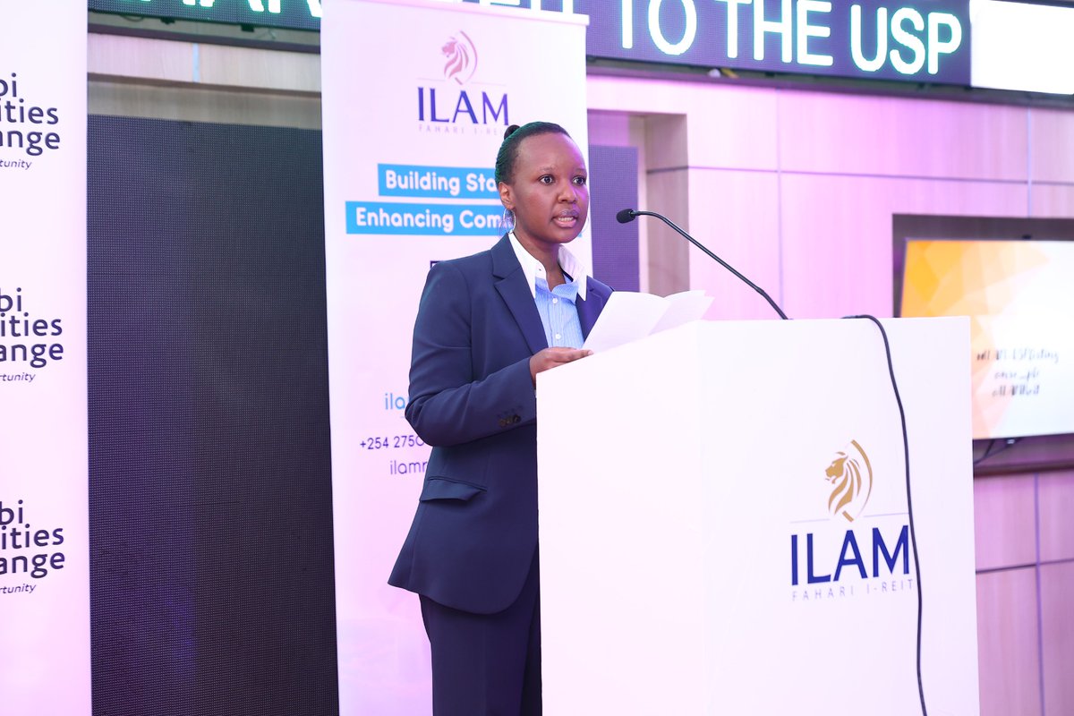 ILAMReit's tweet image. "Today, ILAM Fahari is the first REIT in Kenya to convert its status from unrestricted to restricted, to undertake a redemption process under REIT Regulations, and to transition from MIMS to the USP. " Cynthia Mbaru, Director, Dyer&amp;amp;Blair Investment Bank.
#ILAMUSPListing