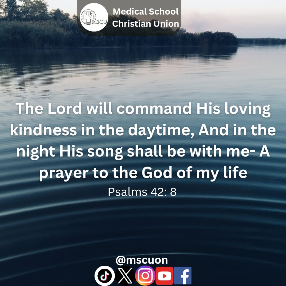 mscuon's tweet photo. Psalm 42 is written by the sons of Korah at a time of great distress and pain, like we all get from time to time. However, even in their despair, they encouraged themselves in the Lord by remembering His faithful love. 

Let us hope in the Lord

#DailyDevotions
#MedicalSchoolCU https://t.co/KhBtUjsfYA