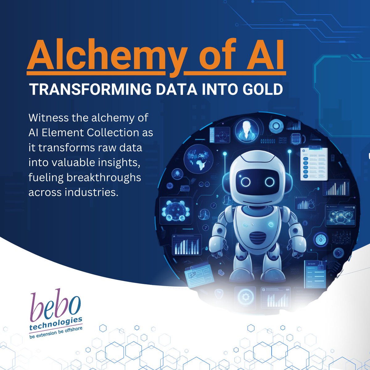bebotechchd's tweet photo. Be part of our AI journey at bebo Technologies, where we harness the power of data alchemy to drive innovation and growth. Are you ready to be part of something extraordinary?

Explore More: https://t.co/w79gqsuJht

#AlchemyOfAI #TransformingData #DataIntoGold #beboTechnologies https://t.co/kK4eVja7EP