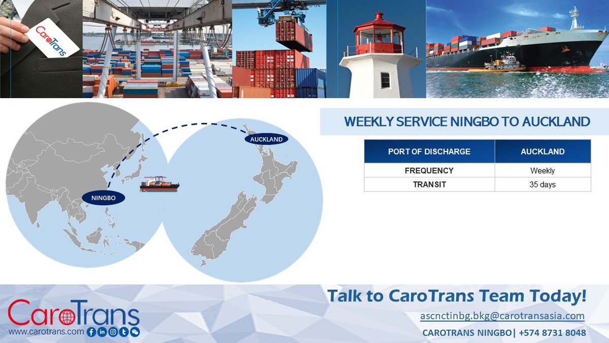 CaroTransIntl's tweet photo. Experience the efficiency and reliability of our global shipping services. Our weekly service from and to China is ready now. 
Contact us today - https://t.co/gfDodFdo3D

#CaroTrans #CaroTransAsia #Weeklyservice #oceanfreight #LCL #shipping #globalshipping https://t.co/m169EhWsXn