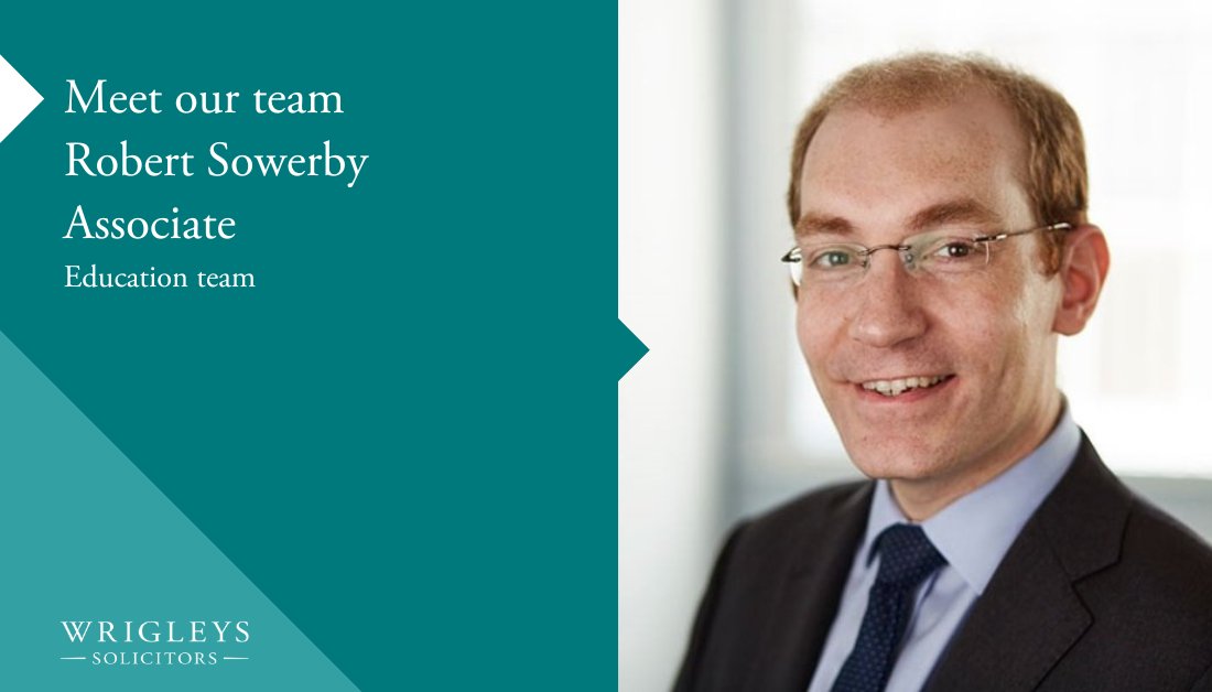 WrigleysEd's tweet photo. Our associate Robert Sowerby deals with a variety of property matters for #schools and #academytrusts including acquisitions and disposals, landlord and tenant work, complex title investigation, land registration and asset management matters.
 #meettheteam https://t.co/pCXm7otO87