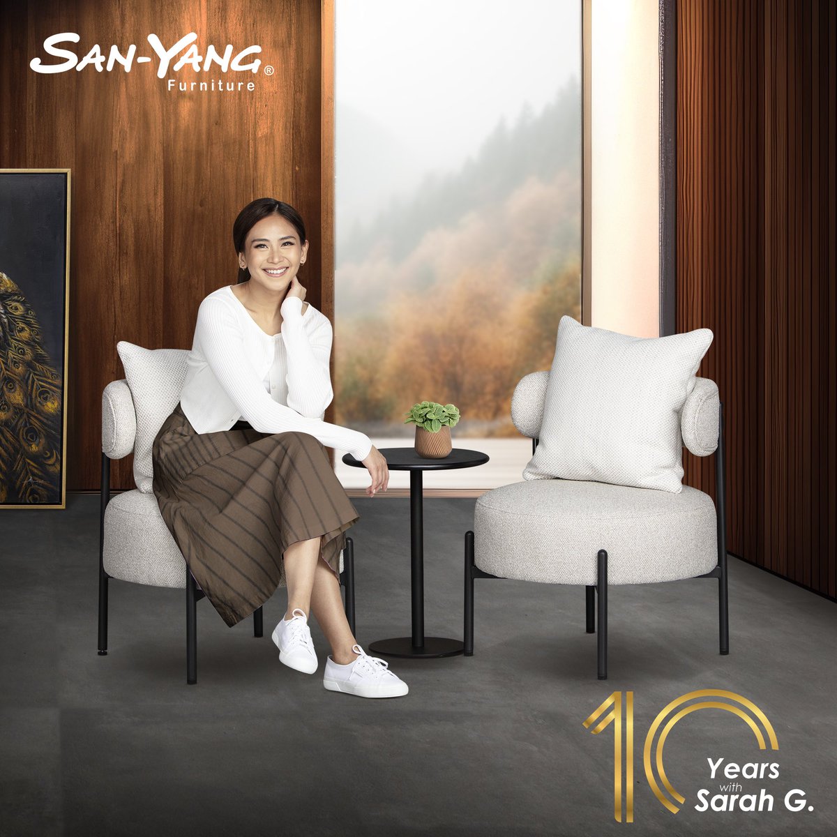 Popsters_PH's tweet photo. Cheers to 10 years and more with Sarah G.! San-Yang Furniture and Sarah Geronimo have renewed their partnership.
"This renewal is also an early birthday gift I am happy to receive." - @JustSarahG on her continued partnership with @SanYangOfficial
#SaraGeronimo #SanYangFurniture https://t.co/qioiAwBQni