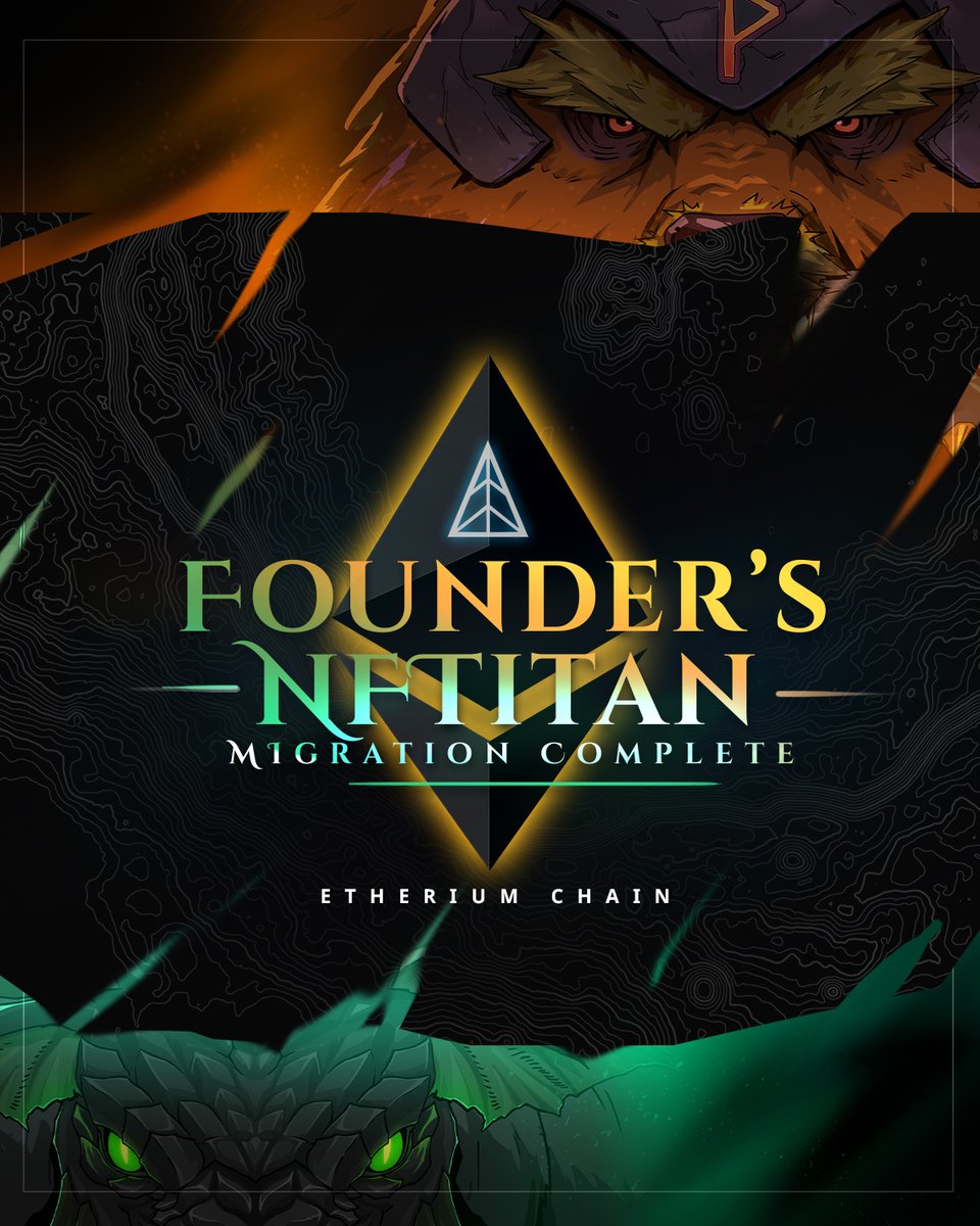 Animalia Founders Titan Official Migration Now Live on Ethereum Chain!

Exciting news, Animalia community! The official migration of Founders Titans to the Ethereum chain is now live! This is a monumental step for our project, and we couldn't be more thrilled to share it with