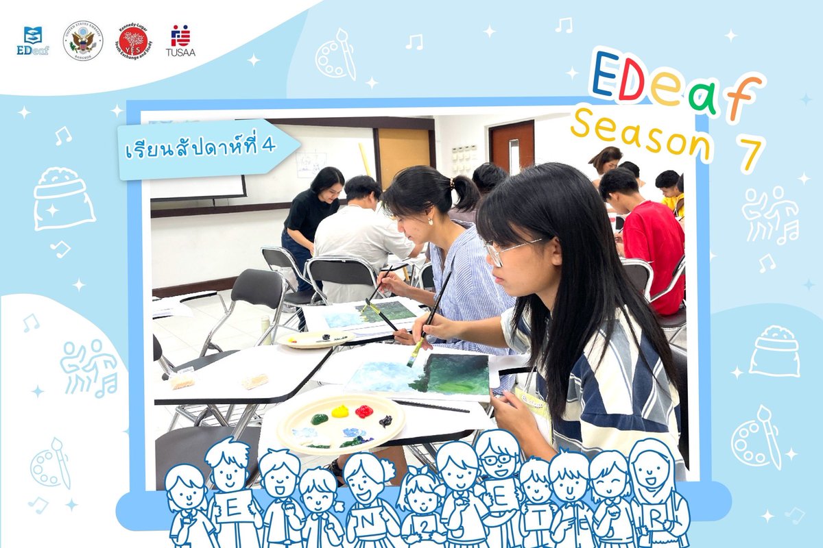 EDeafThailand's tweet photo. 🩵 มาแล้วจ้าามัดรวมภาพกิจกรรมสัปดาห์ที่ 4️⃣ ของโครงการ EDeaf Season 7️⃣
.
🤩 สัปดาห์นี้เหล่าน้อง ๆ ได้เรียน และทำกิจกรรมอะไรกันบ้างนะ ตามชมภาพเลย
💃Dance: เต้นกับเพลง armageddon
🥣Cooking: เมนูเกี๊ยวไก่ต้ม, เกี๊ยวไก่ทอด และเกี๊ยวไส้เต้าหู้ผัก
#EDeaf #EDeafSS7 #Deaf https://t.co/8rnqtAi7mz