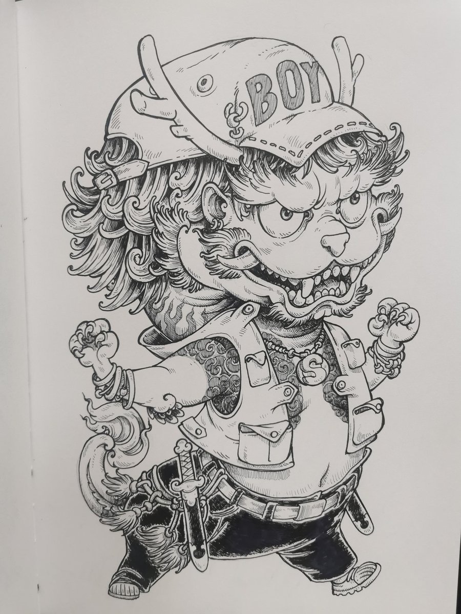 anuwat_kh's tweet photo. Dragom boy. pen drawing on paper ;)

#drawing #pendrawing #penart https://t.co/tDXHkKlzgm