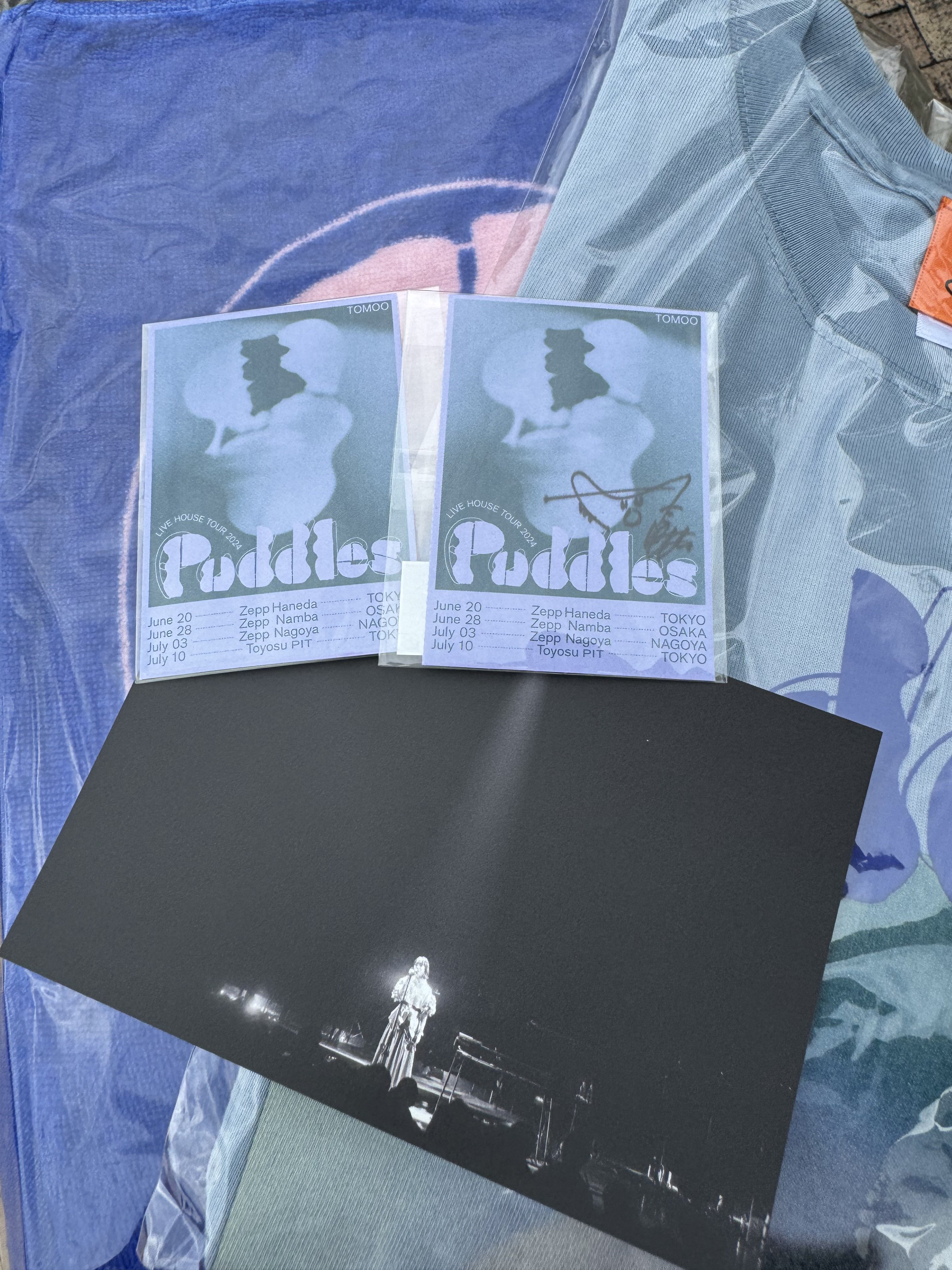 Puddles パスステッカー TOMOO 直筆サイン入り Puddles パスステッカー