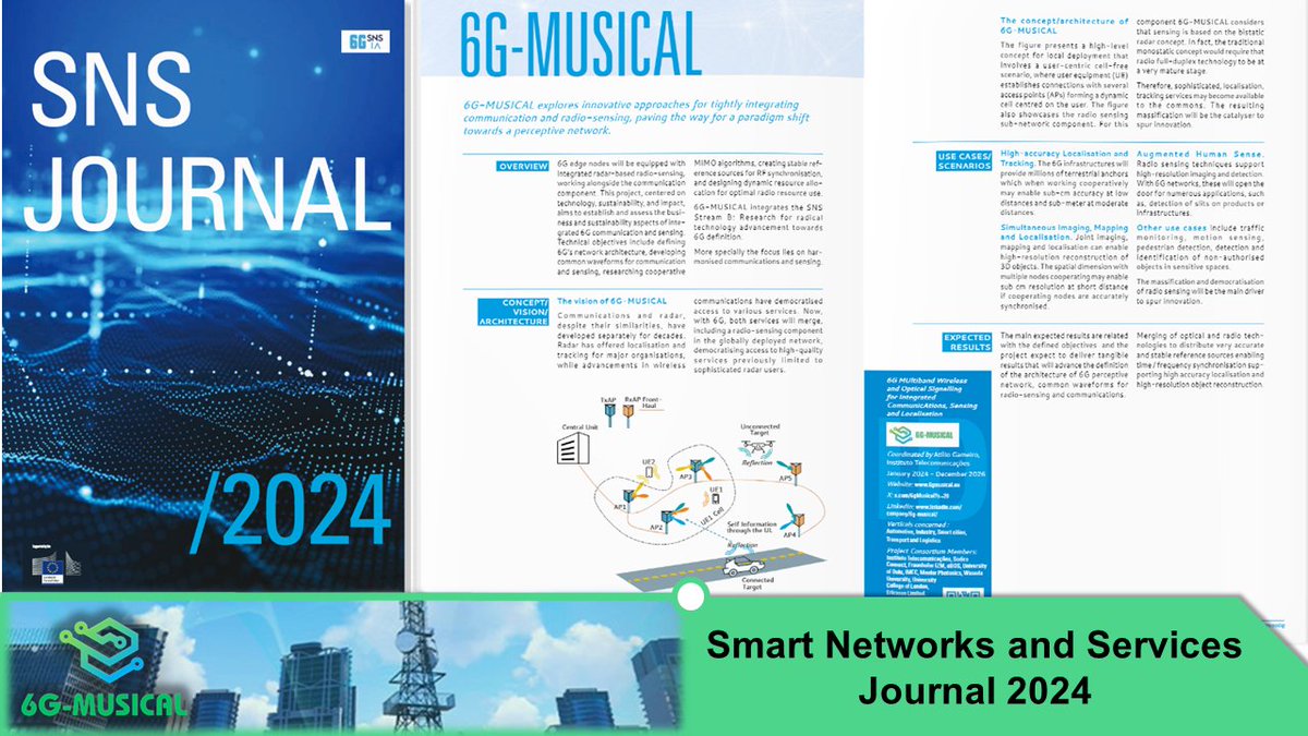 6G MUSICAL (@6gmusical) on Twitter photo Discover <a href="/6gMusical/">6G MUSICAL</a>, a revolutionary project within the <a href="/6G_SNS_IA/">6G Smart Networks & Services Industry Association</a> 2024 portfolio!
Explore our vision and impact on page 118 of the SNS JU 2024 journal.
🔗 Learn more at 6gmusical.eu/sns-ju-2024-jo…
#6GMUSICAL #6GSNS #journal #communication #sensing #innovation #SNSJU #Innovation Discover <a href="/6gMusical/">6G MUSICAL</a>, a revolutionary project within the <a href="/6G_SNS_IA/">6G Smart Networks & Services Industry Association</a> 2024 portfolio!
Explore our vision and impact on page 118 of the SNS JU 2024 journal.
🔗 Learn more at 6gmusical.eu/sns-ju-2024-jo…
#6GMUSICAL #6GSNS #journal #communication #sensing #innovation #SNSJU #Innovation