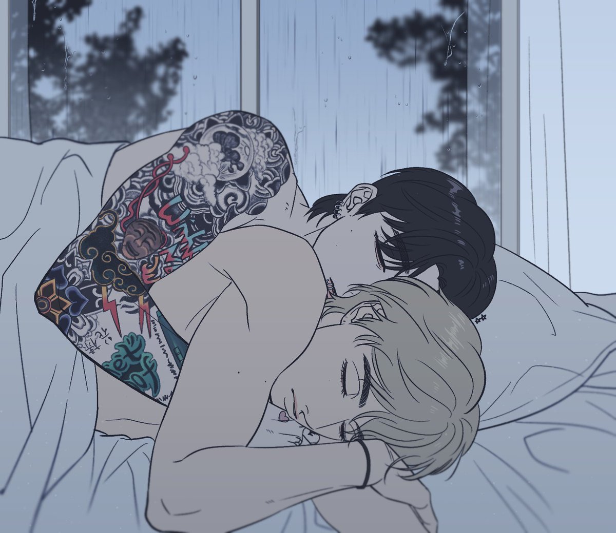 KV_JJANG_bb's tweet image. 국뷔 🌧️💤 #taekook #kookv