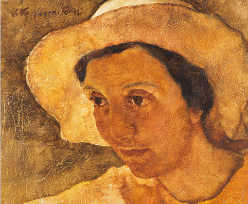 MenschOhneMusil's tweet photo. Lotte #Laserstein- Frau mit hellem Sommerhut (Toni), Um 1929. https://t.co/1SE1hT3346