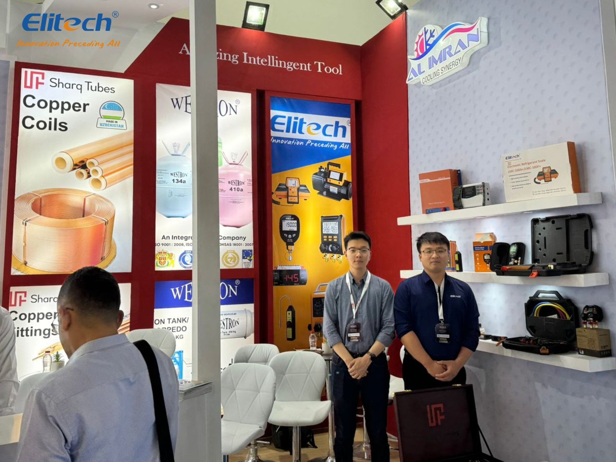 elitech_global's tweet image. 🌐Concluded the 2024 Egypt #HVACRefrigeration Expo, where we joined forces with our partner ALIMRAN A/C SPARE PARTS to showcase Elitech's exceptional #HVAC repair tools and #temperaturecontrollers, etc. Our innovative #solutions are setting new standards in the industry!
#Elitech