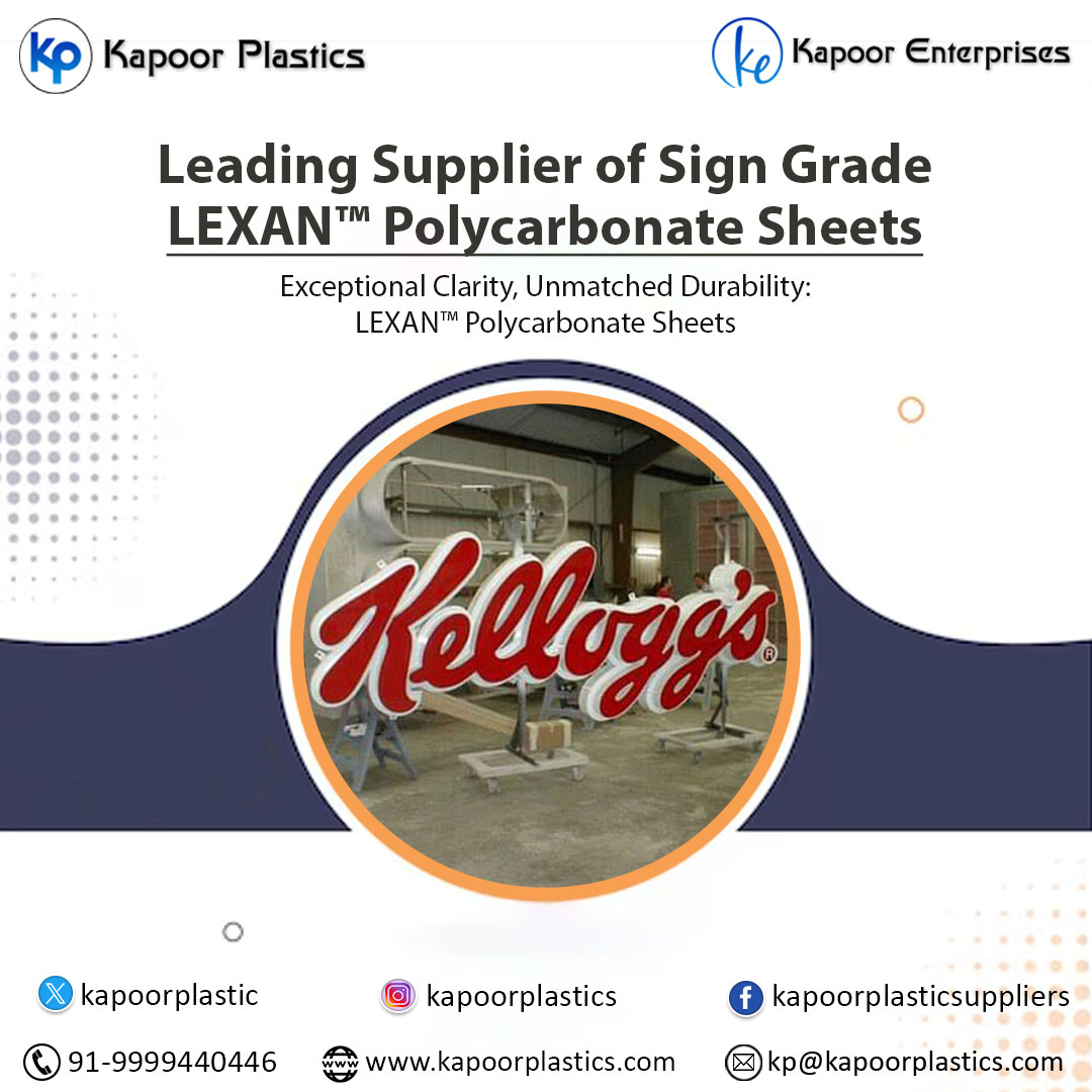 kapoorplastic's tweet image. Looking for durable, high-performance polycarbonate sheets for signage? Look no further! We offer top-notch Sign Grade LEXAN™, known for its exceptional clarity and impact resistance.

bit.ly/SignageGradeSh…
011-41500878

#PolycarbonateSheets #SignGradeLEXAN #DurableSignage