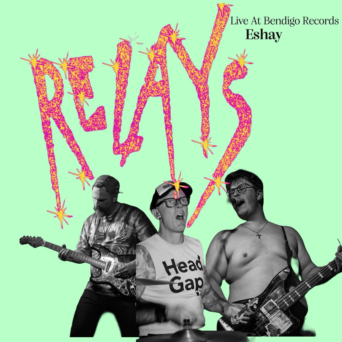 relayspunk's tweet photo. This is the 5th live single release is set fave ‘Eshay’ which was recorded/mixed/mastered by Sam Edmonds (@earth.cadet ) at @bendigo_records on May 4, 2024.

Make sure you go stream it now or come to a live show, all the links are in the comments or hit the bio. https://t.co/t1JfGtgftr