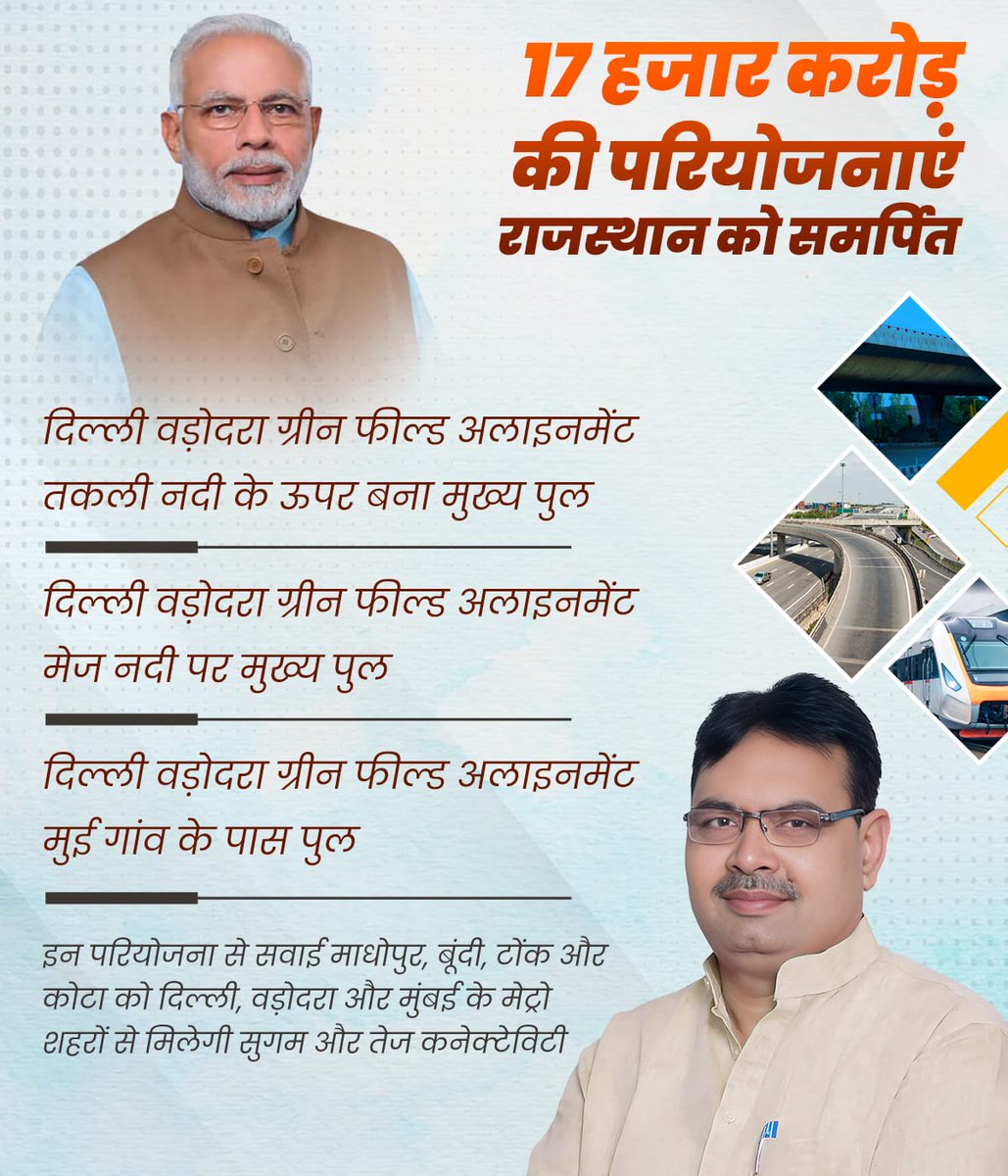 ImDhvij's tweet photo. भजनलाल सरकार ने वर्ष 2024-25 में कर्मचारियों को पदोन्नति के अतिरिक्त अवसर उपलब्ध करवाने हेतु निर्धारित अनुभव में 2 वर्ष की छूट प्रदान की है। इससे बड़े स्तर पर प्रदेश के युवा कर्मचारियों को लाभ मिलेगा। 
#आपणो_अग्रणी_राजस्थान https://t.co/3DUwghteWB