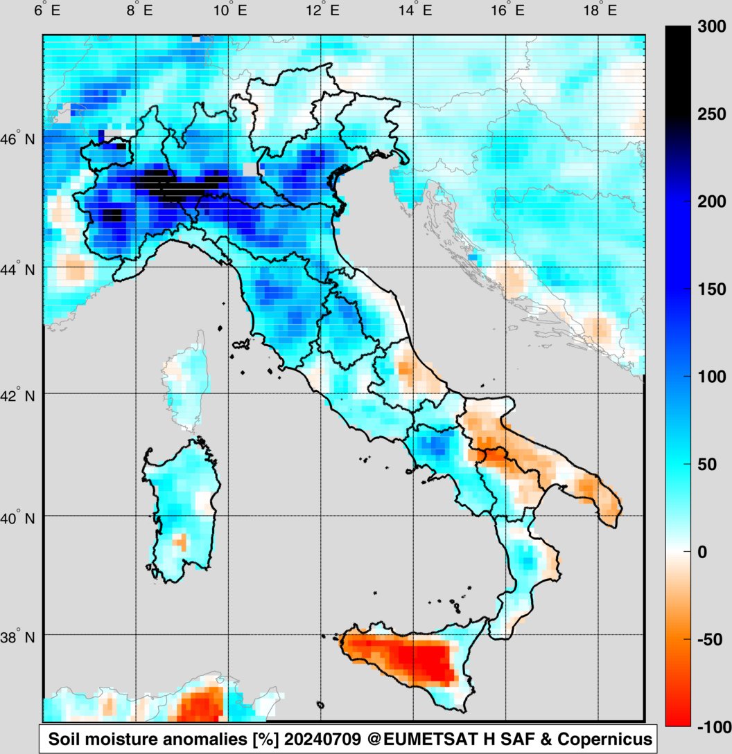HydrologyNext's tweet photo. Aggiornamento siccità (e non solo) in Italia
La scala di colori non è simmetrica per evidenziare le condizioni estremamente bagnate al Nord, dopo anni di siccità
Dati @eumetsat @HydroSAF &amp; @CopernicusLand https://t.co/yuM8LZepwT