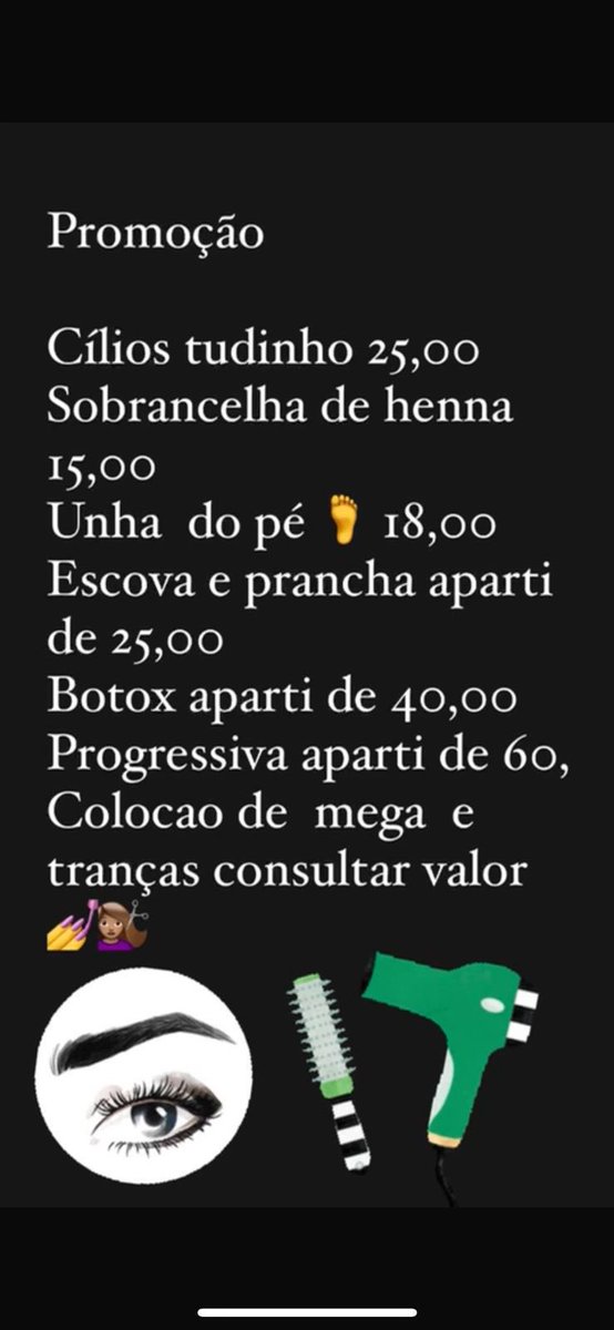Fica de fora não , chama sua amiga e vem muita promoção no salão agenda aberta fomento com hora marcada 💅
