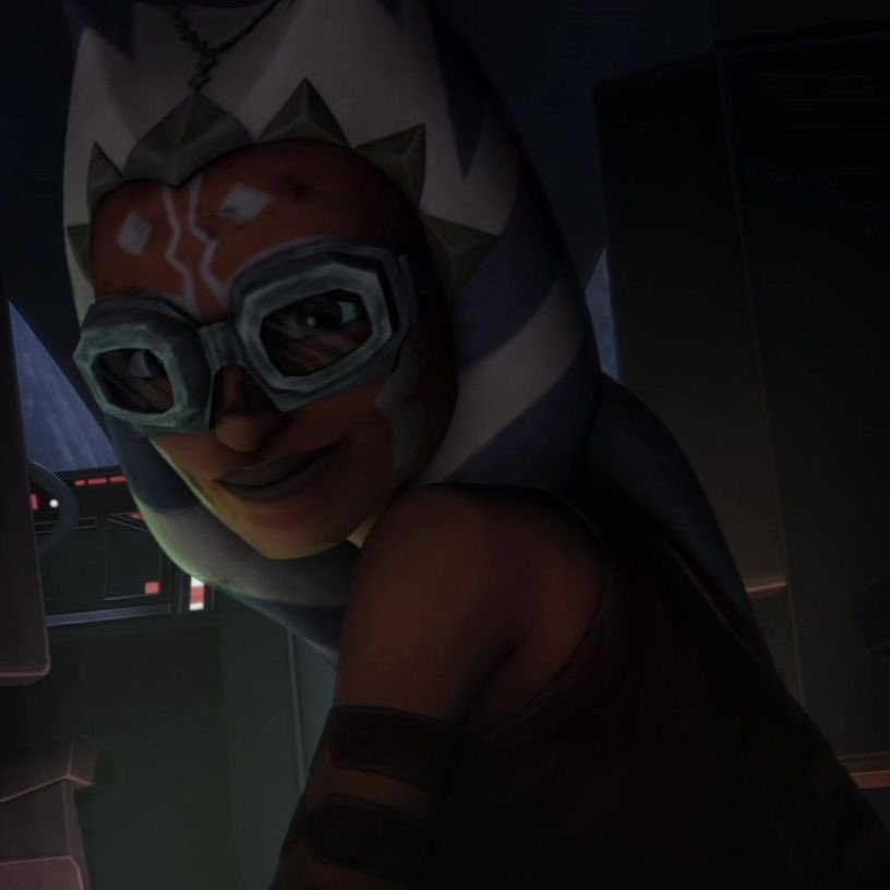 ahsoka wearing goggles you will always be iconic &lt;3
